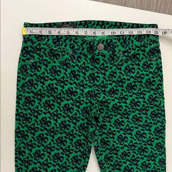 J CREW Toothpick Slim Pants Jeans Corduroy Design Low Rise Stretch Womens 28 - Picture 7 of 13